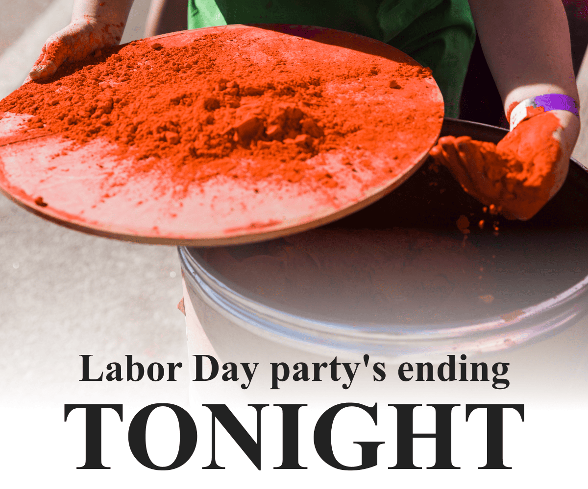 Labor Day party's ending