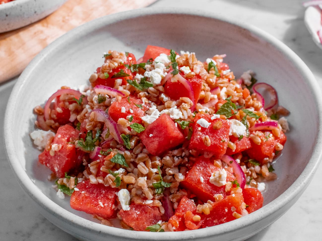 Watermelon Farro Salad