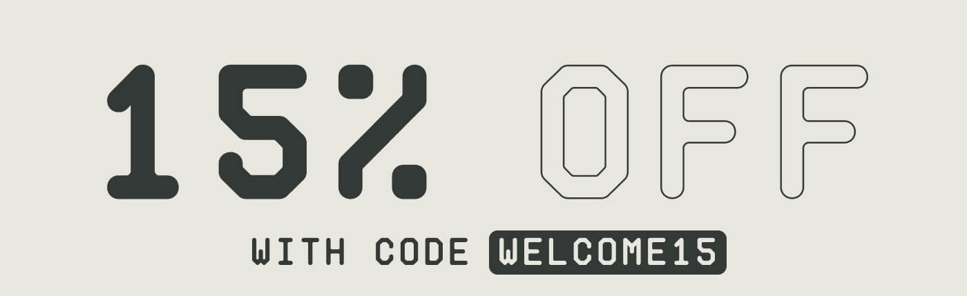15% OFF with code WELCOME15