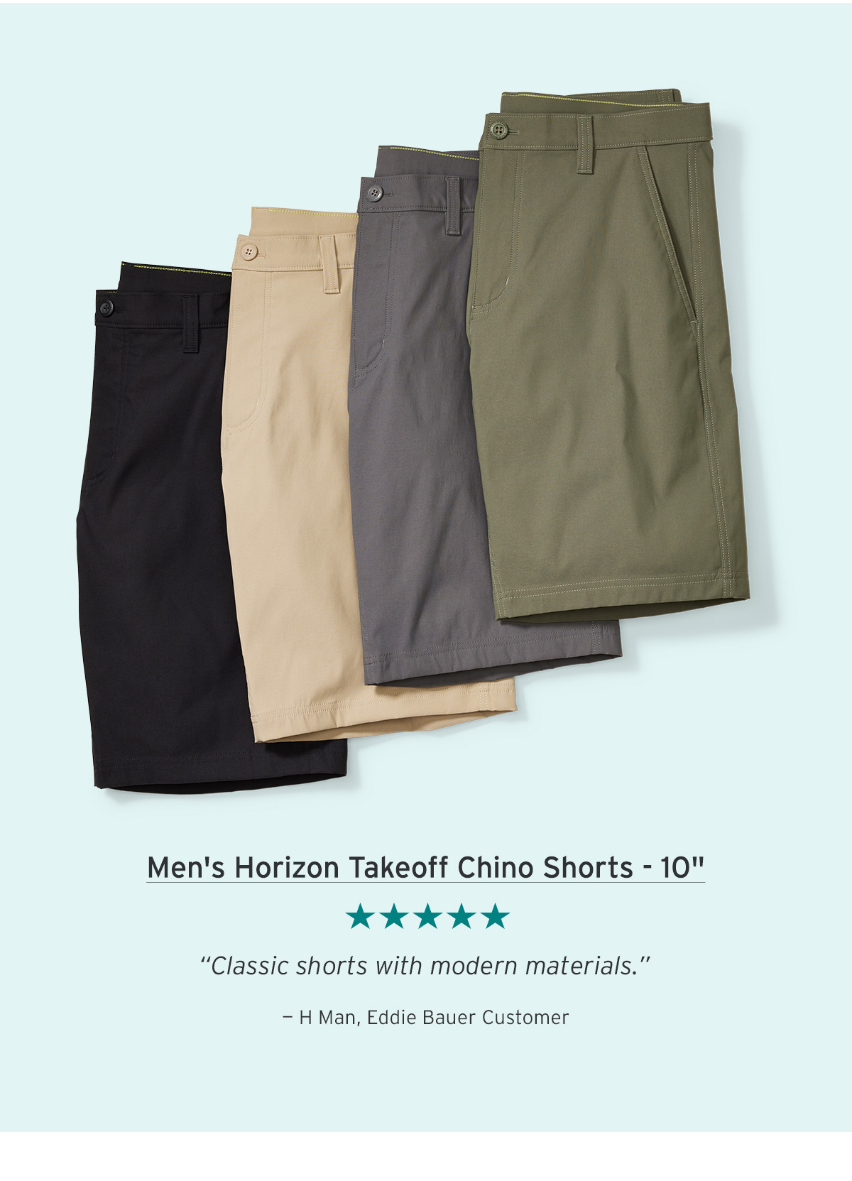 Men's Horizon Takeoff Chino Shorts - 10 Inch