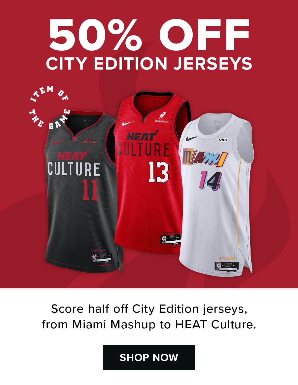 50% Off City Edition Jerseys | Shop Now