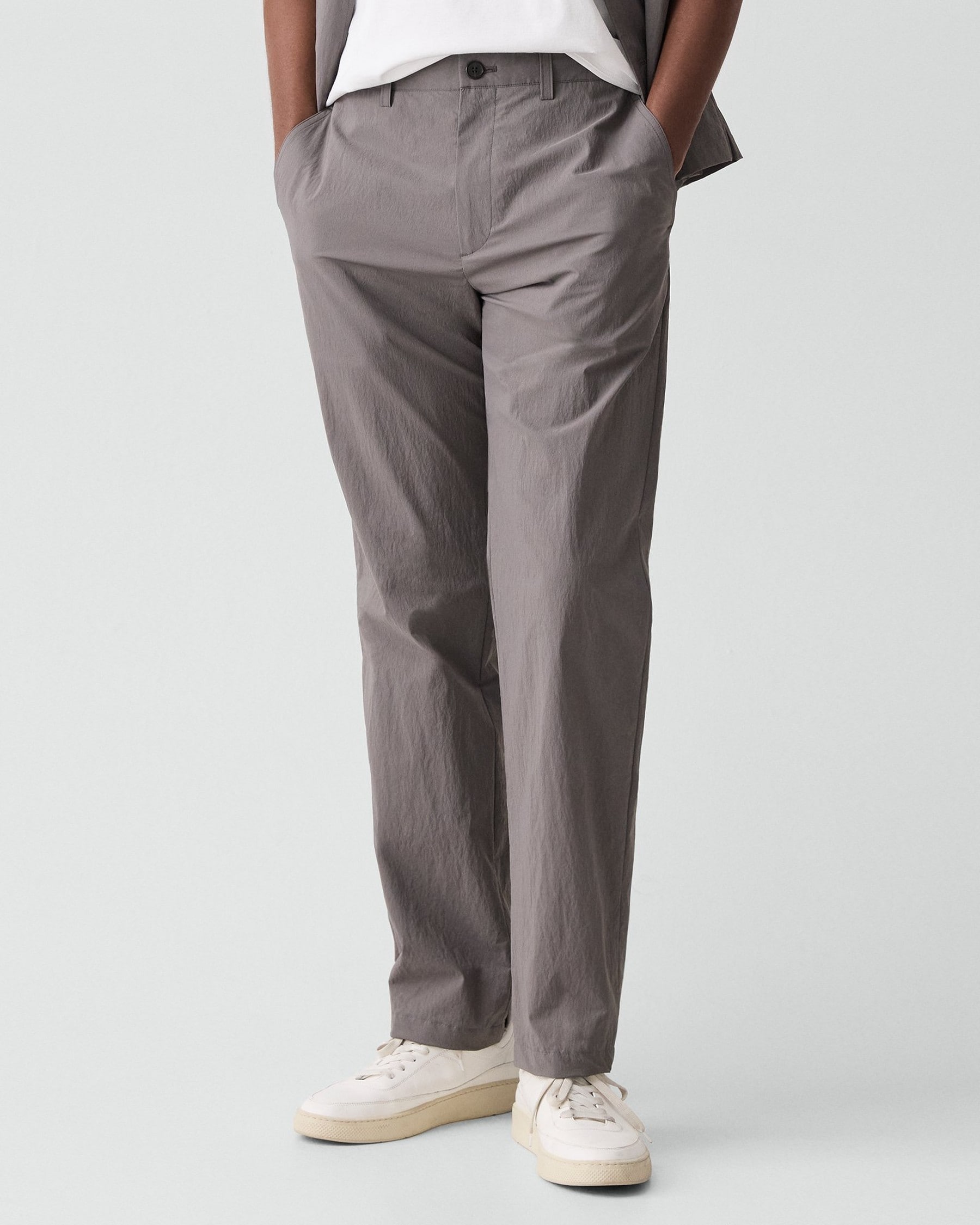 Standard Drawstring Trousers in Textured Nylon