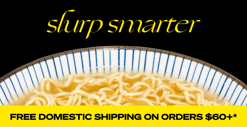Slurp smarter - get free domestic shipping on orders $60+