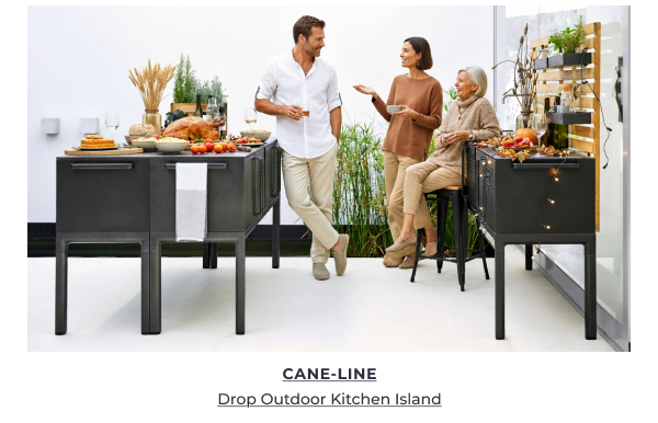 CANE-LINE Drop Outdoor Kitchen Island