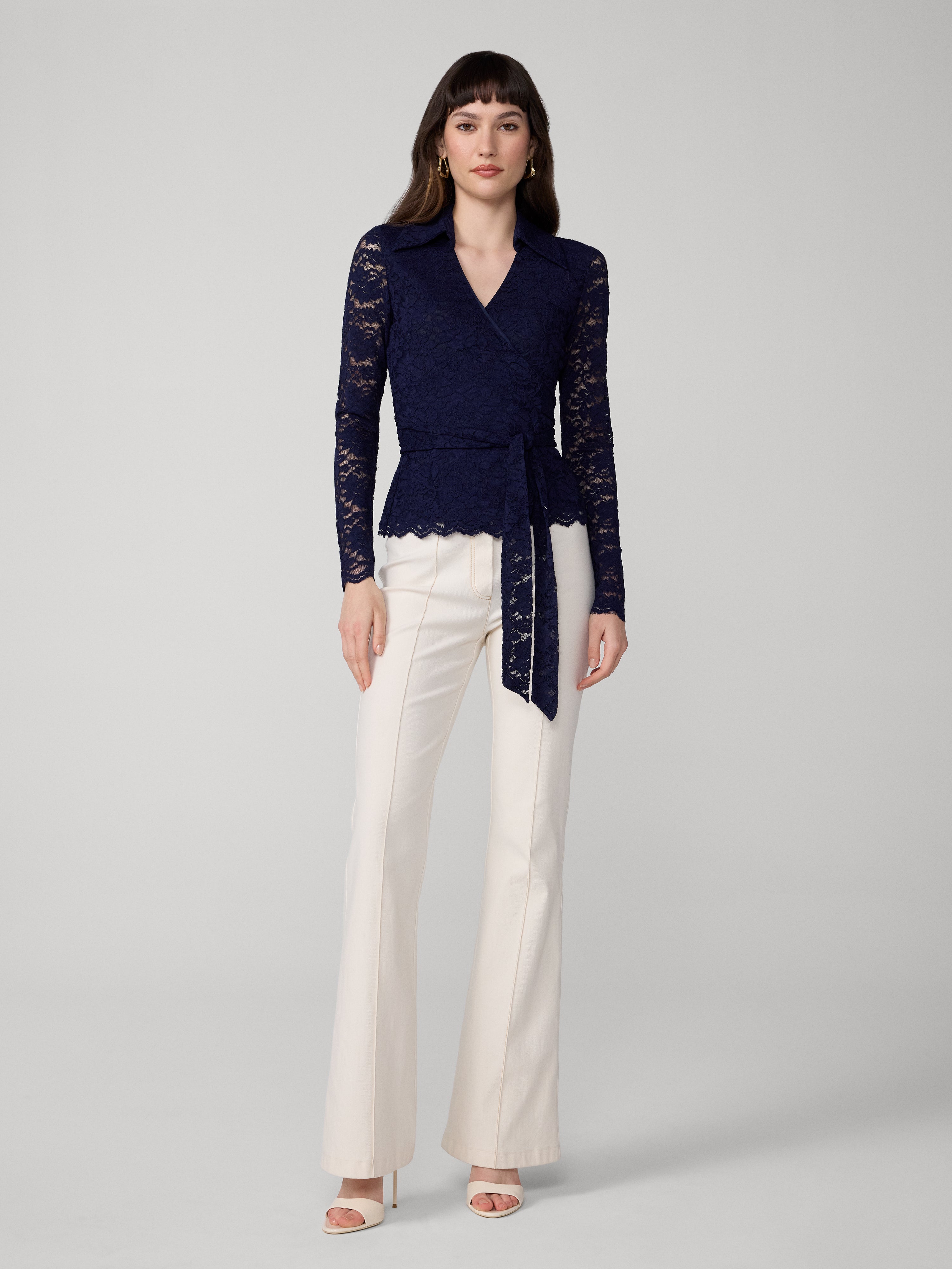 Image of Perfect Wrap Lace Top