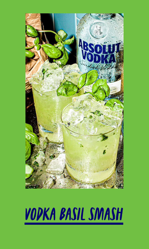 Vodka Basil Smash