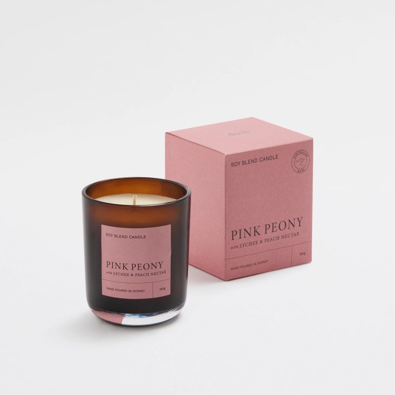 Dusk Rejuvenate Collection Pink Peony 180g Soy Candle