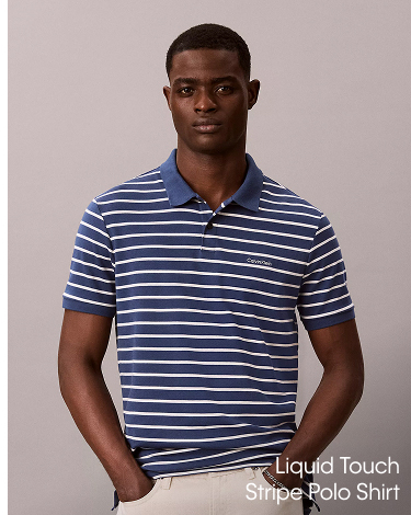 Liquid Touch Stripe Polo Shirt