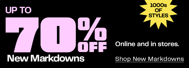 Up to 70% Off New Markdowns | Shop New Markdowns