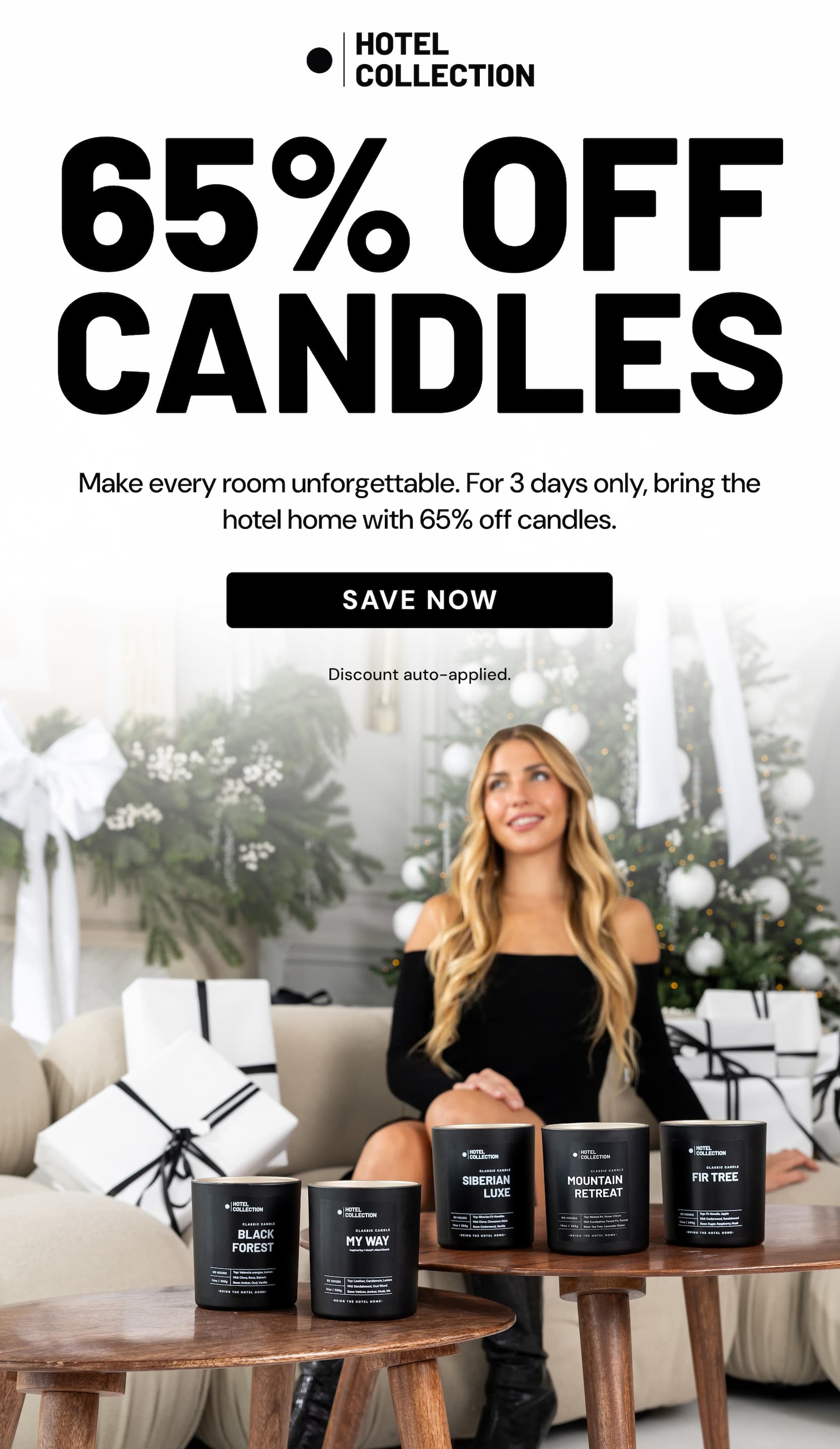 65% OFF CANDLES | SAVE NOW