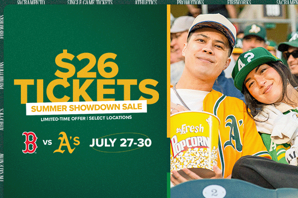 $26 Tickets: Summer Showdown Sale