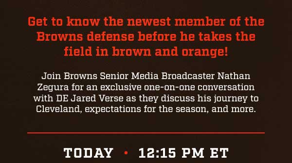 Get to know the newest member of the Browns defense in an exclusive one-on-one conversation.