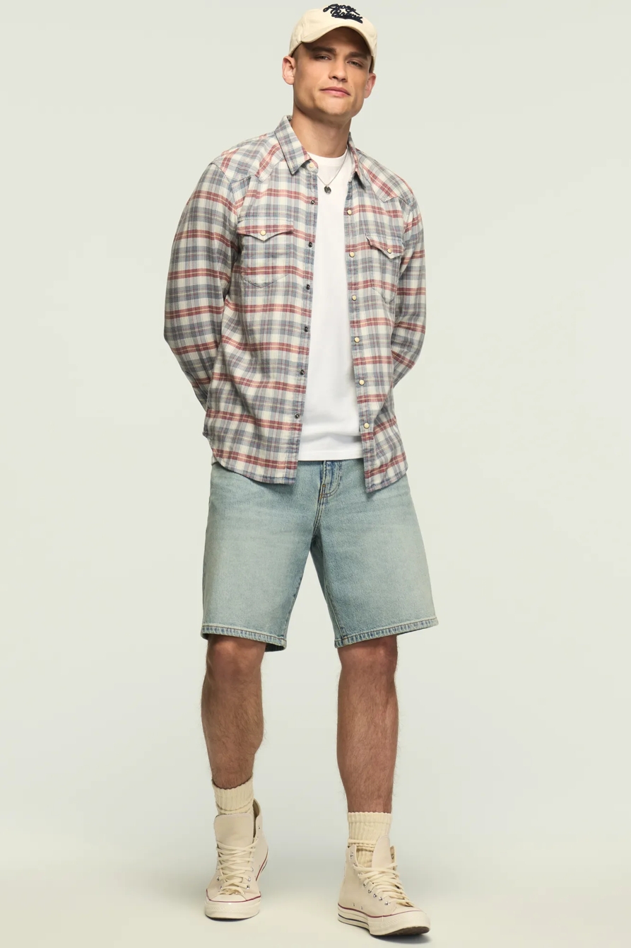 Image of Lucky Brand Loose Short - Men's Shorts Denim Jean in Comet Tail