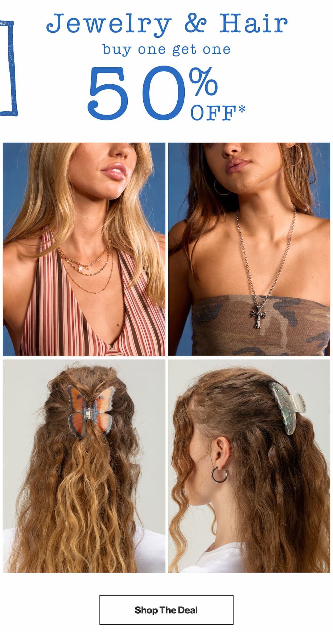 Jewelry & Hair Accessories BOGO 50% Off