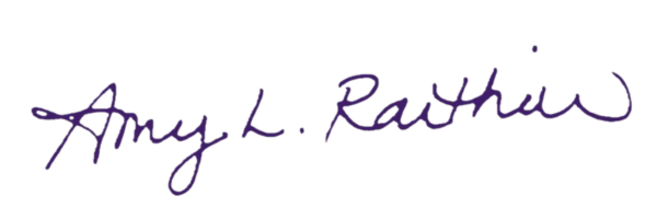 Amy Routhier Signature in Purple