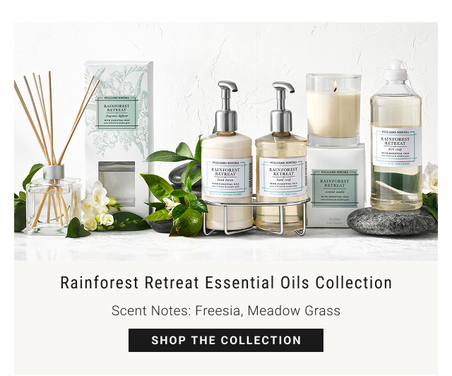 Rainforest Retreat Essential Oils Collection - Scent Notes: Freesia, Meadow Grass - shop the collection
