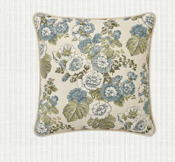 Ambrose Ciel Blue Throw Pillow - 22x22