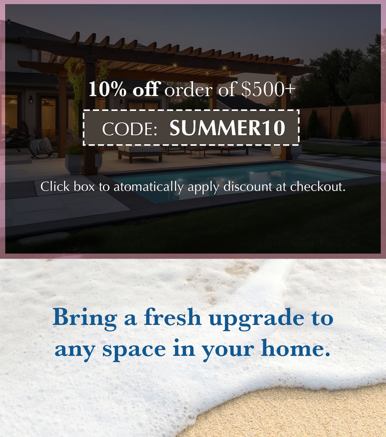 Take 10% off purchase of $500+ with code MDS10