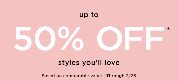 Up to 50% off