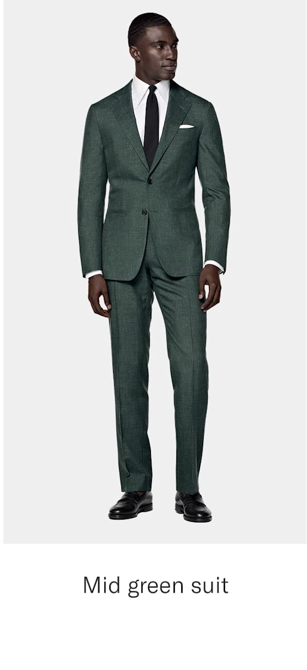 Mid green suit