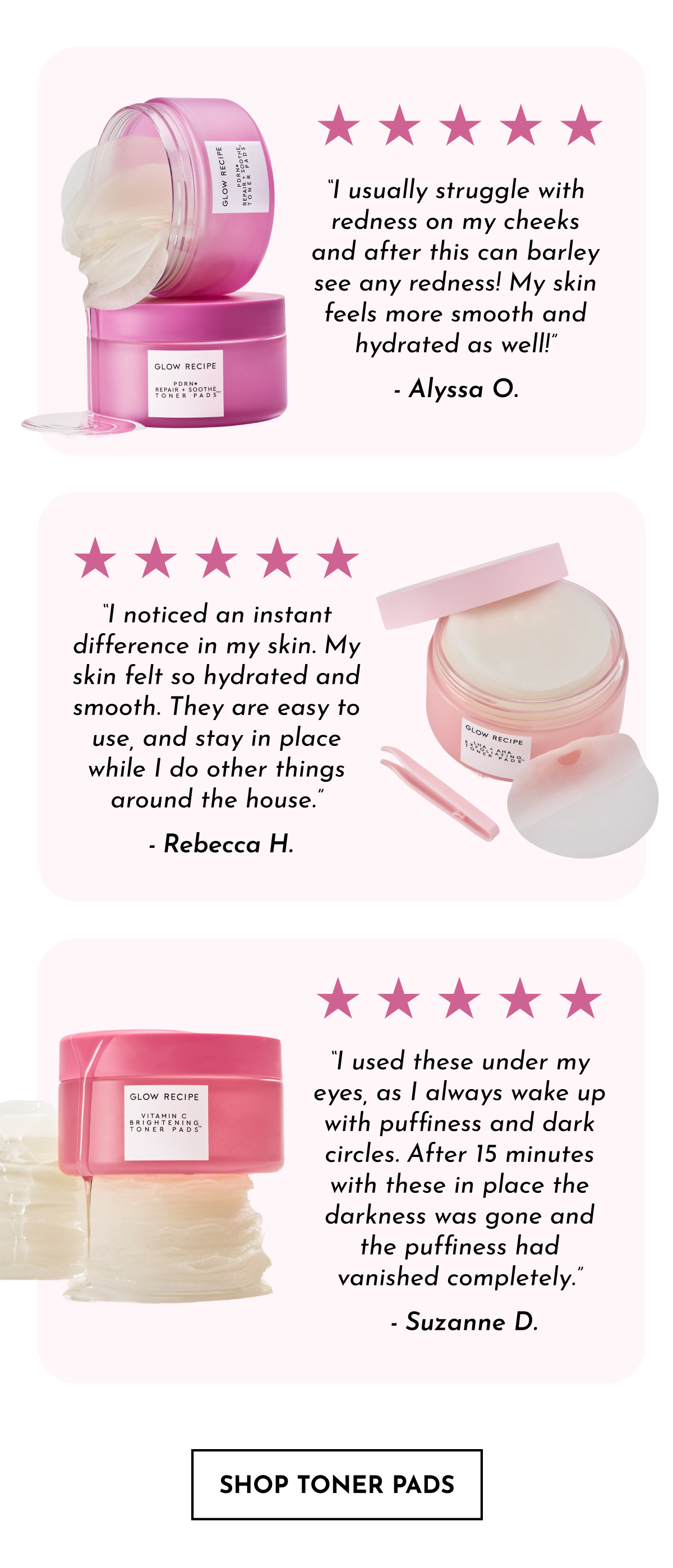 A 5-star favorite Korean Toner Pads