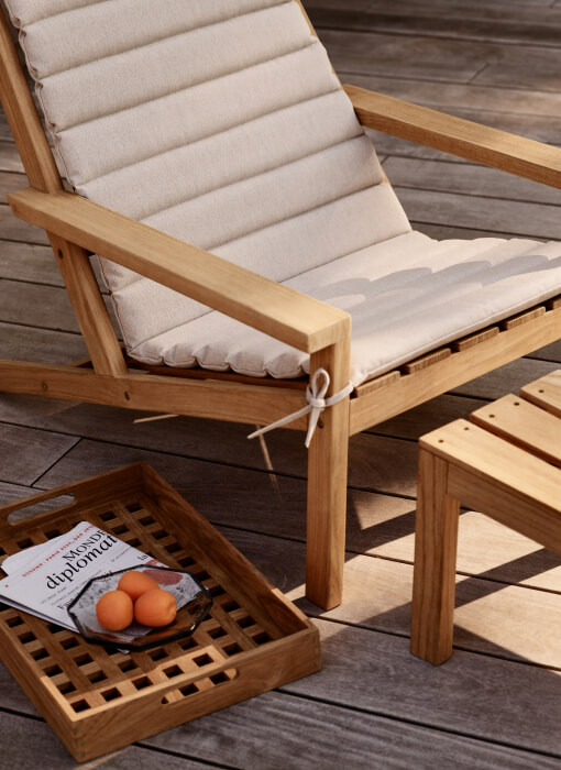 Between Lines Outdoor Deck Chair by Stine Weigelt for Fritz Hansen