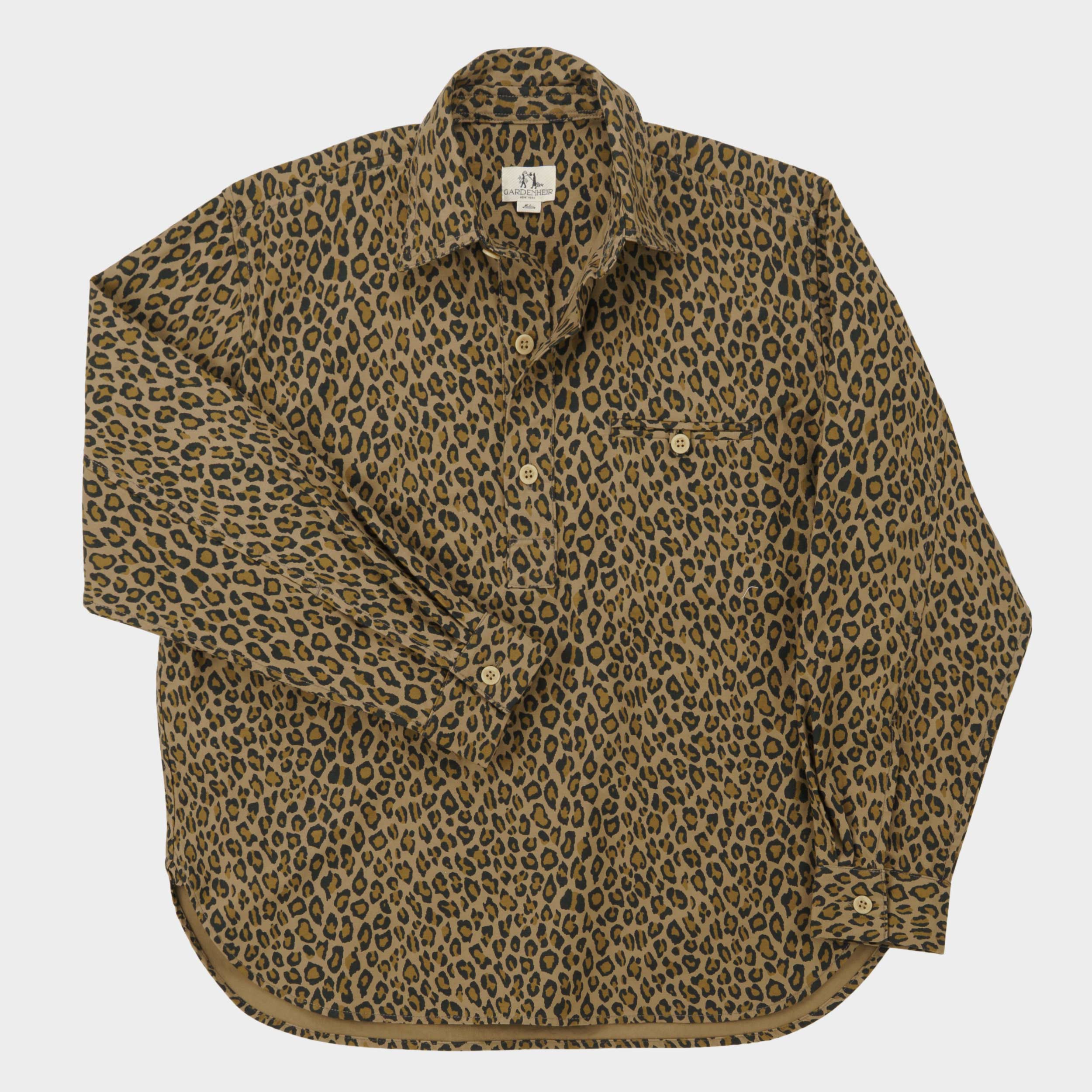 Image of Japanese Cotton Twill Gardening Smock No. 2 in Fauna Camo