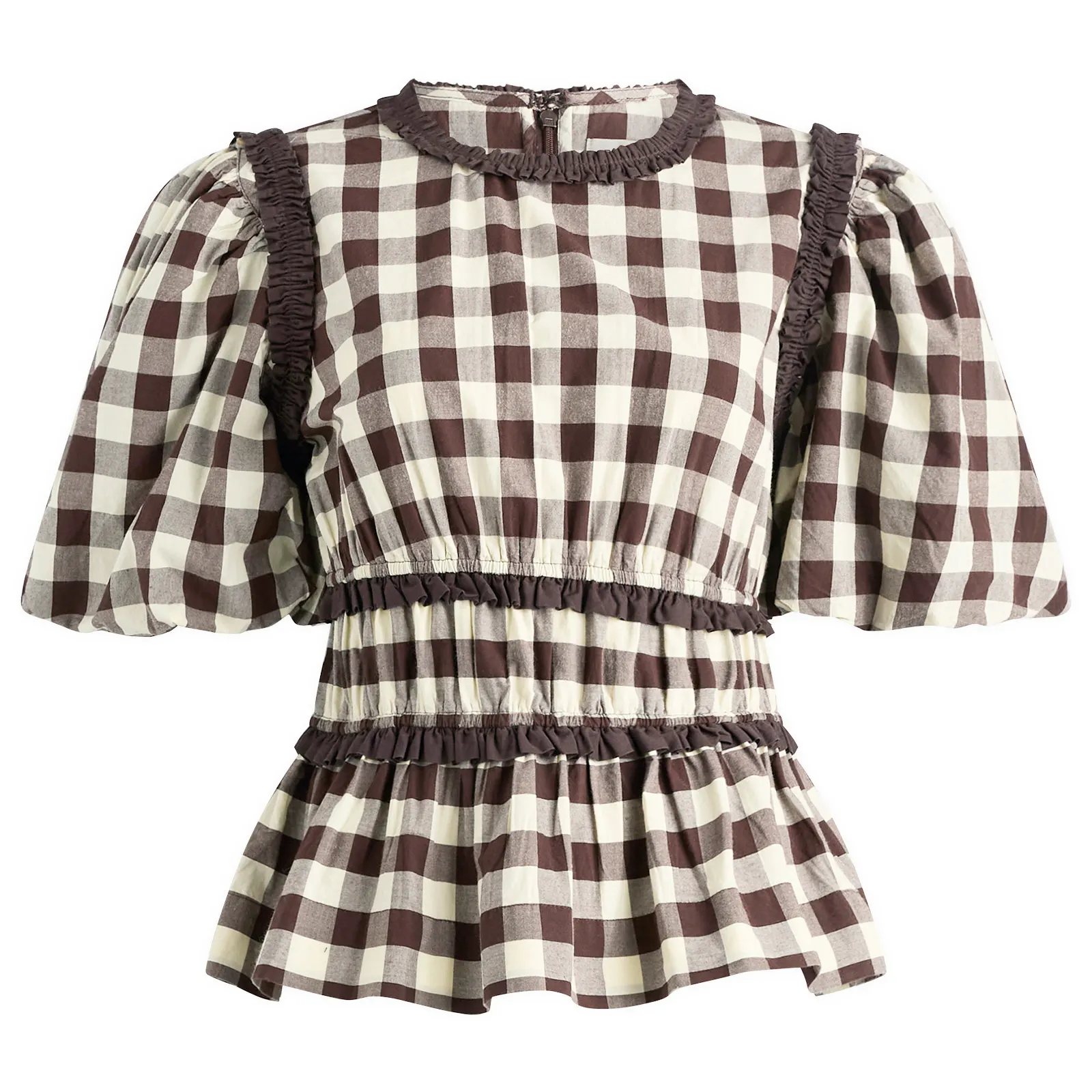 Damson Madder Everly Ruffle Blouse