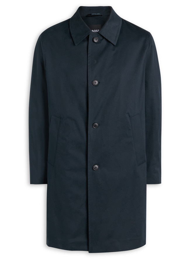 BOSS Clark stretch-cotton trench coat