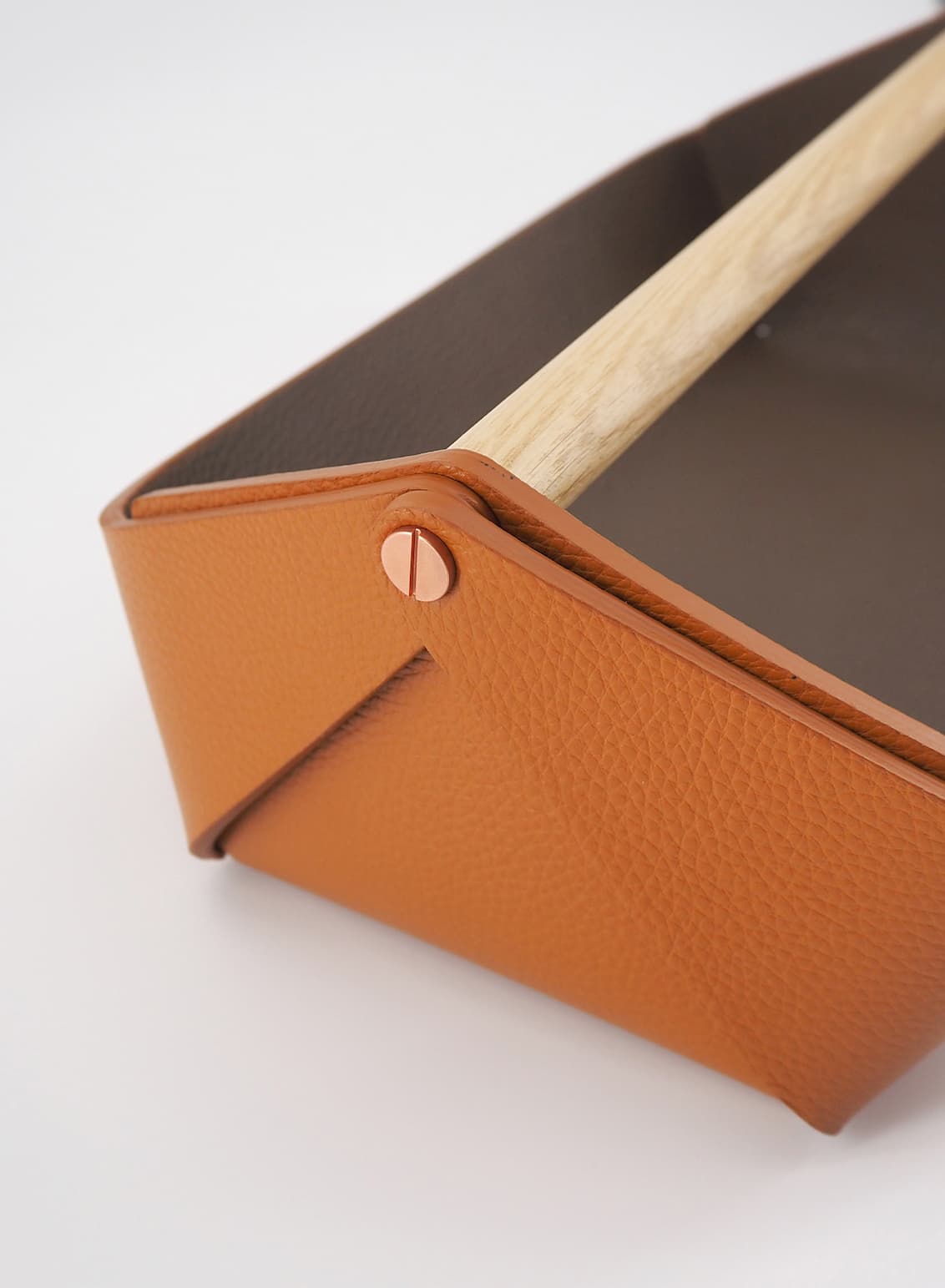 OSCAR MASCHERA - Gino Large Leather Desk Tidy