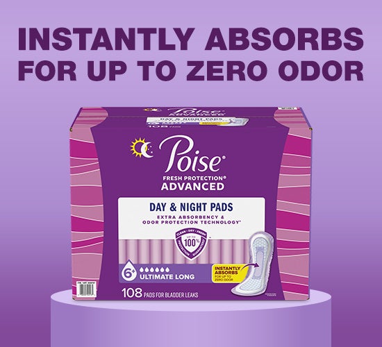 Poise 6 Incontinence Pads, 108-count