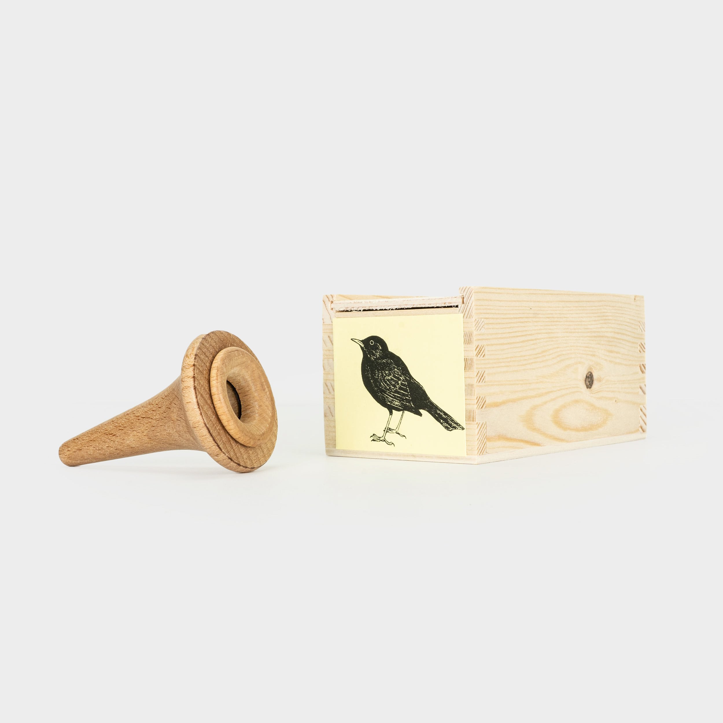 Image of Handmade wooden Bird Call - Blackbird
