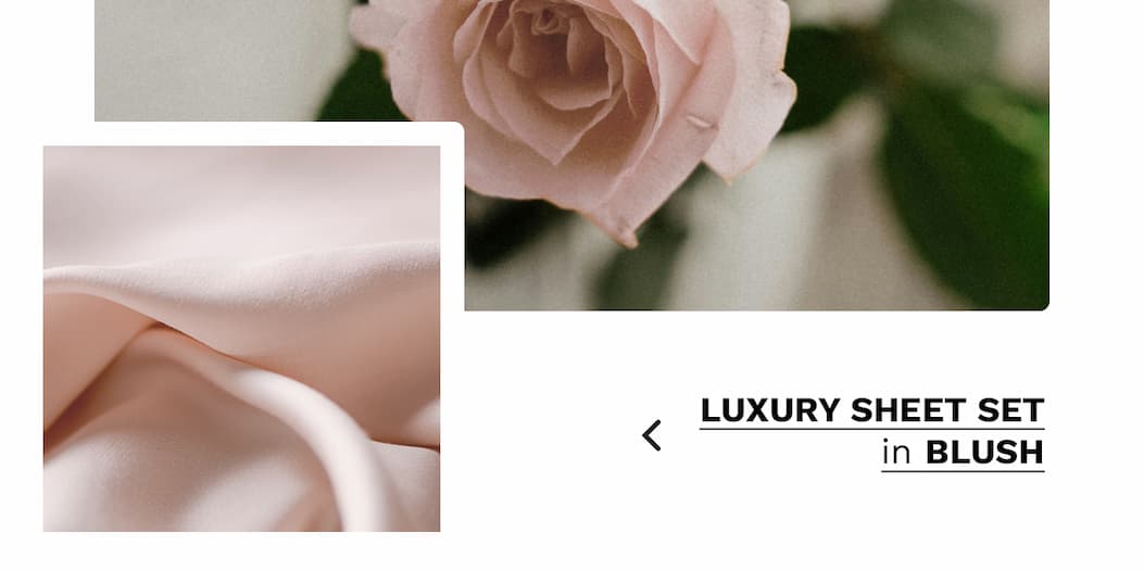 Luxury Sheet Set in Blush | SHOP NOW