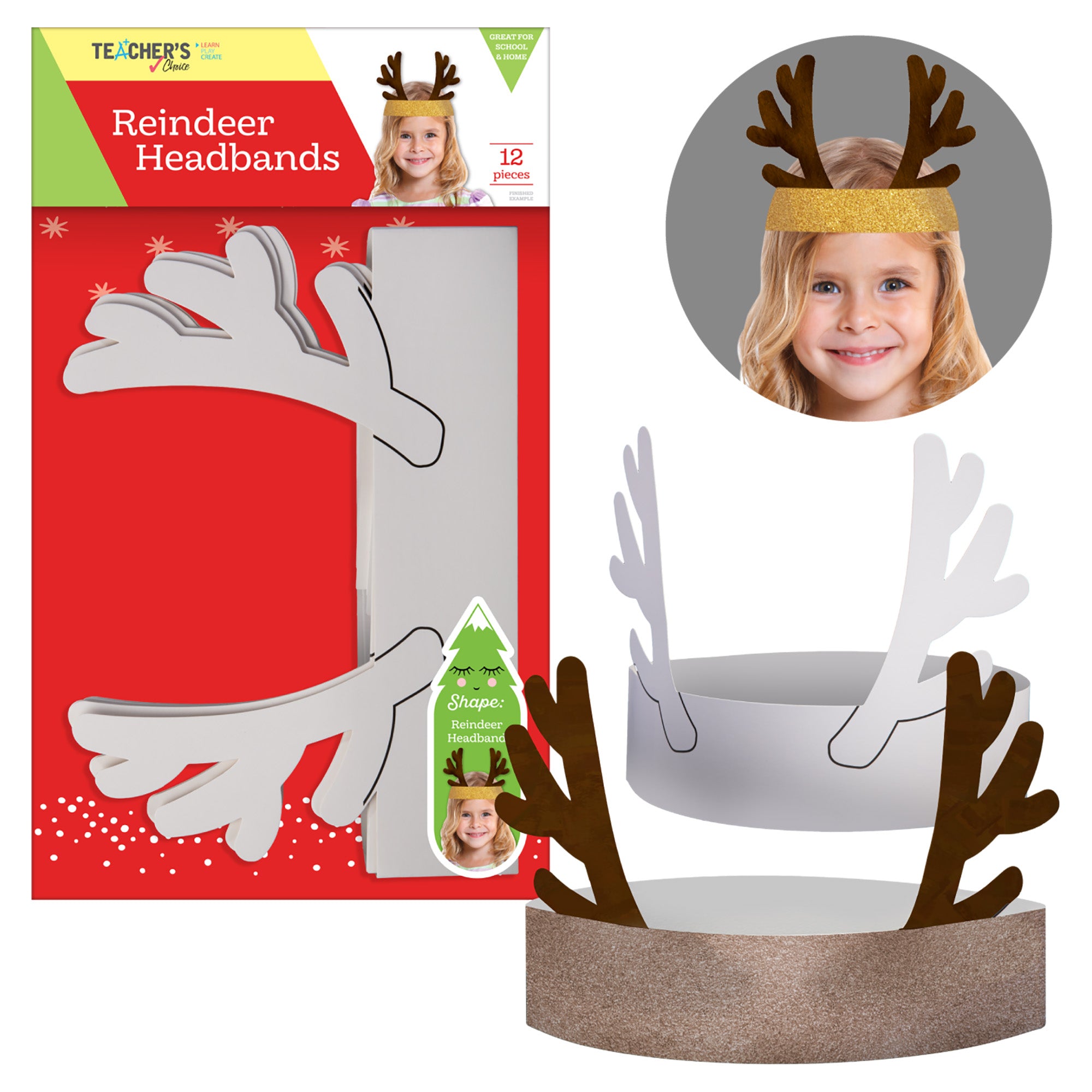 Image of Teacher's Choice Reindeer Headband (12 Piece)