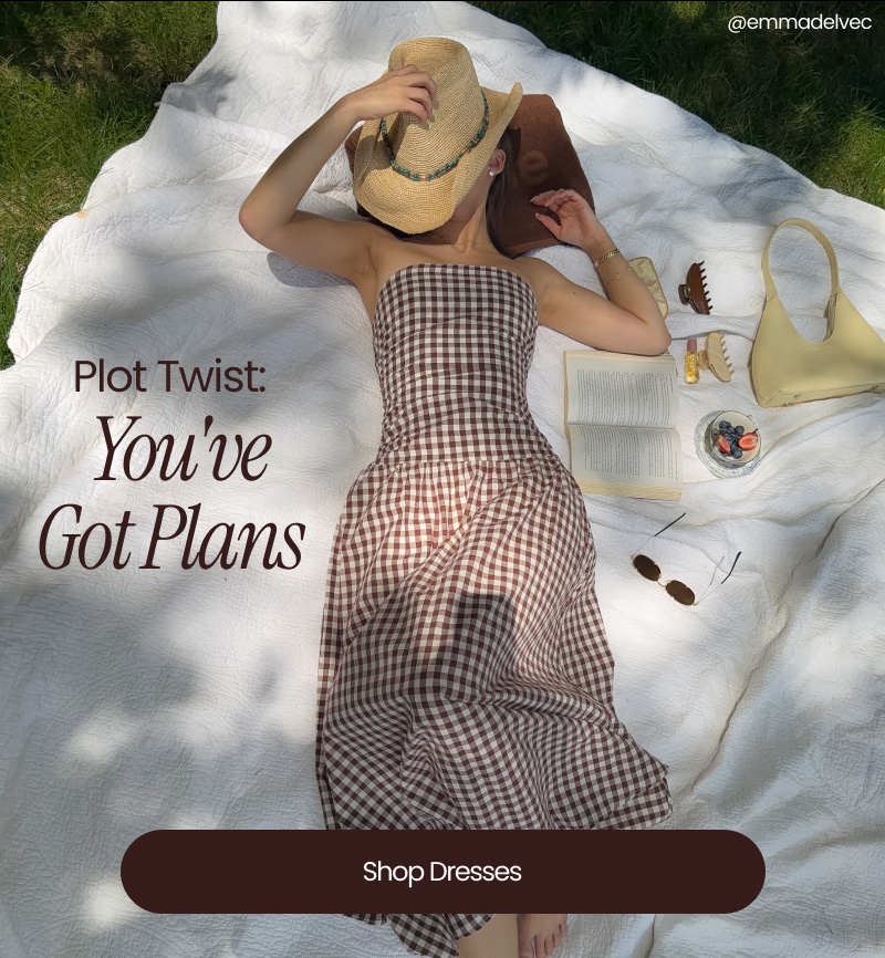 Plot Twist:  You've Got Plans  @emmadelvec  Shop Dresses 