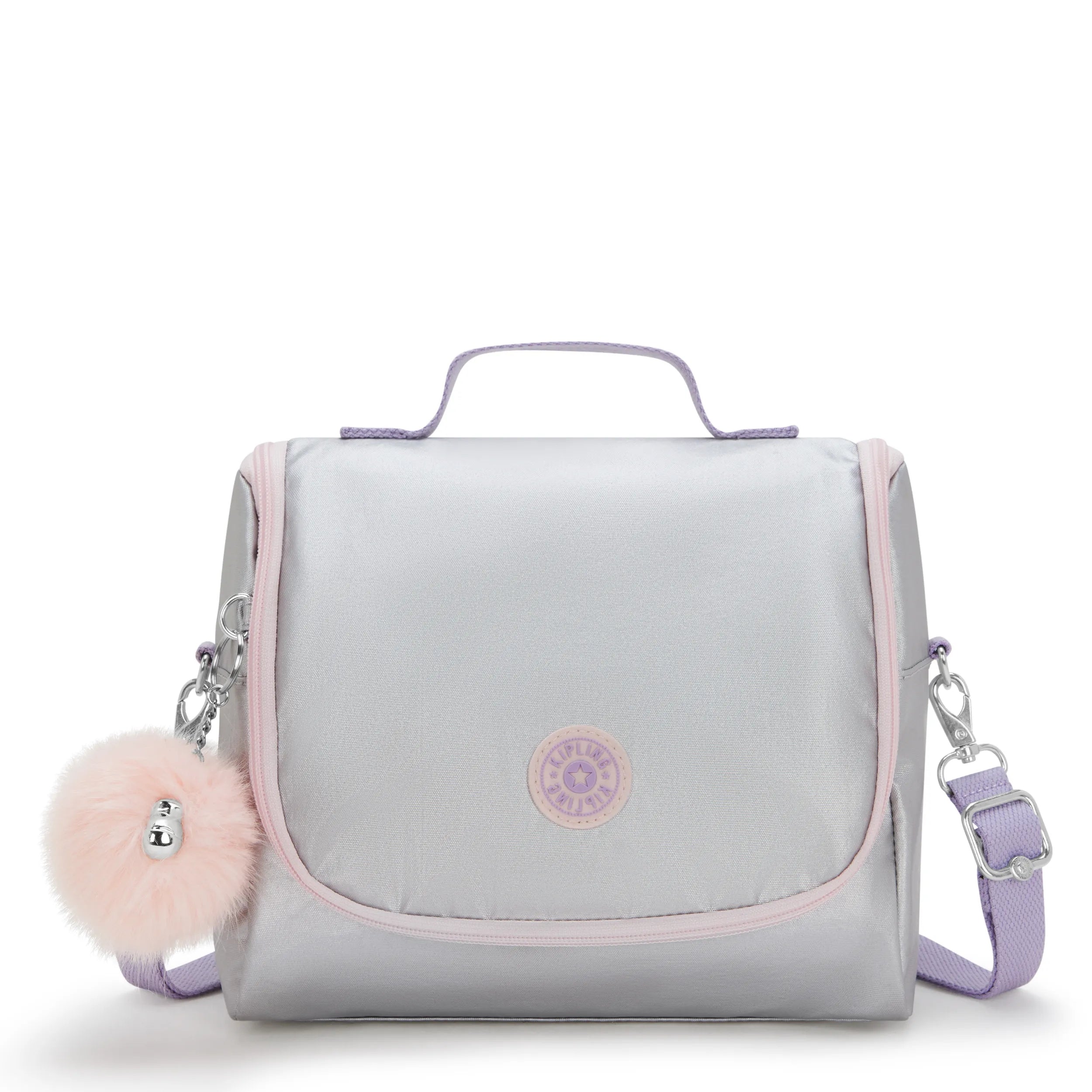 Kichirou Metallic Lunch Bag-Silver Glow Metallic