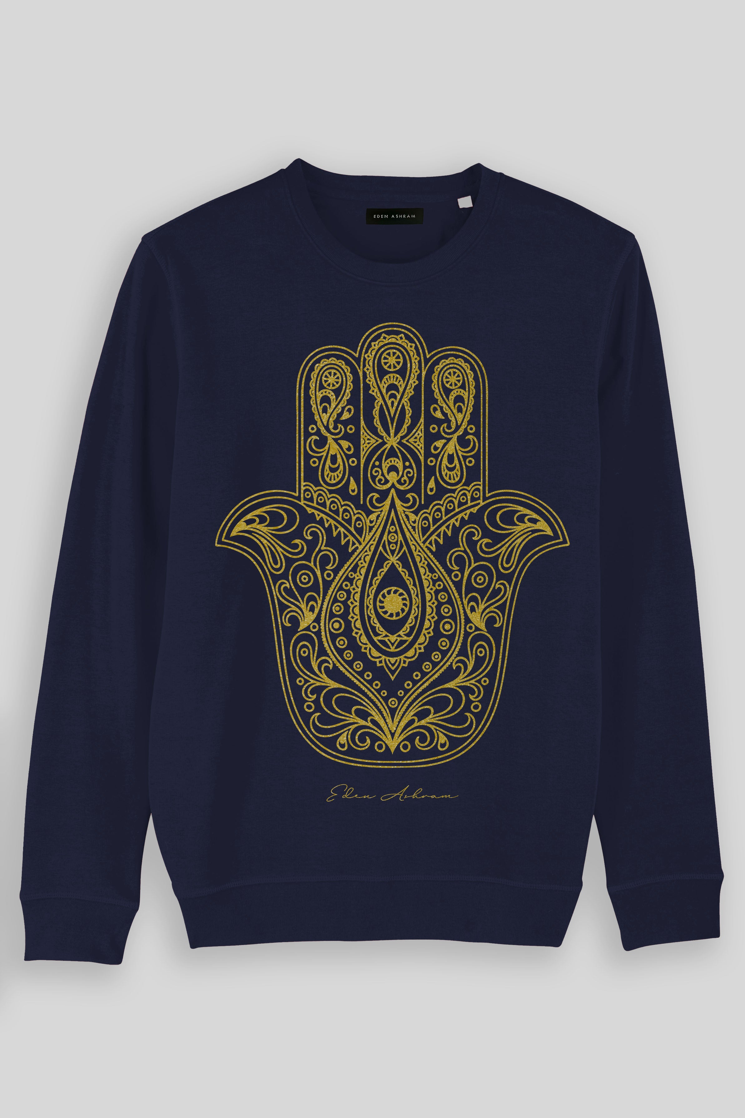 Image of Gold Hamsa Organic Raglan Sweatshirt