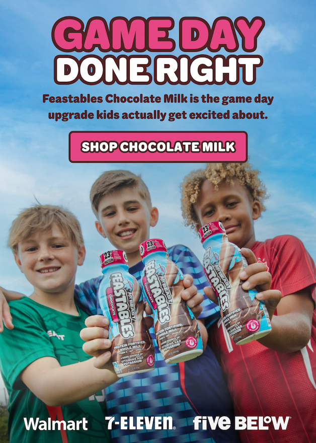 GAME DAY DONE RIGHT! Feastables Chocolate Milk is the game day upgrade kids actually get excited about. Shop chocolate milk online or in-stores at Walmart, 7-Eleven & Five Below.