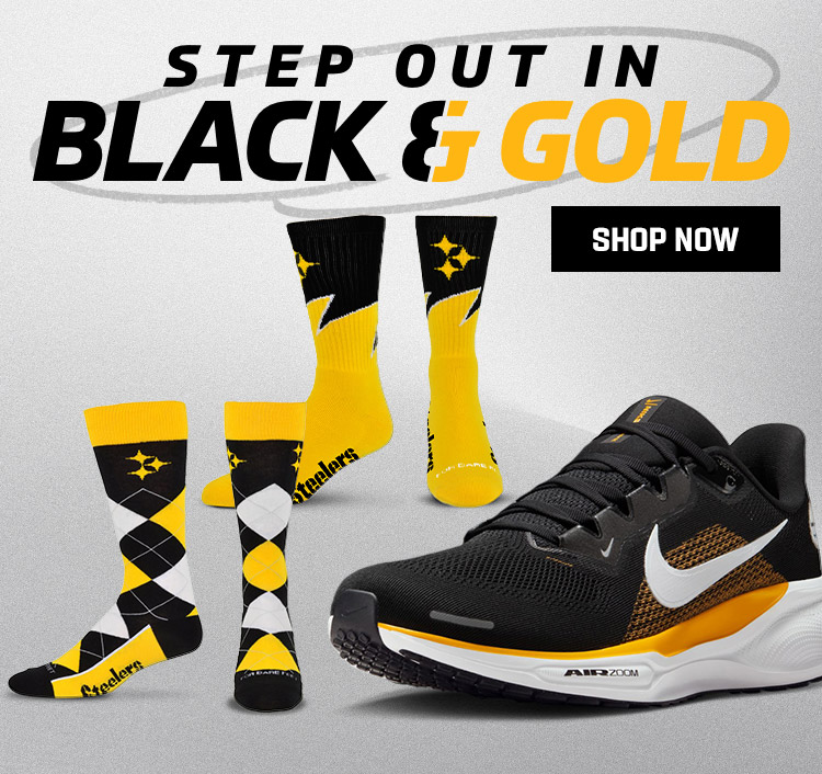 Step out in black and gold