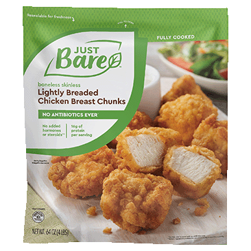 Just Bare Lightly Breaded Chicken Chunks