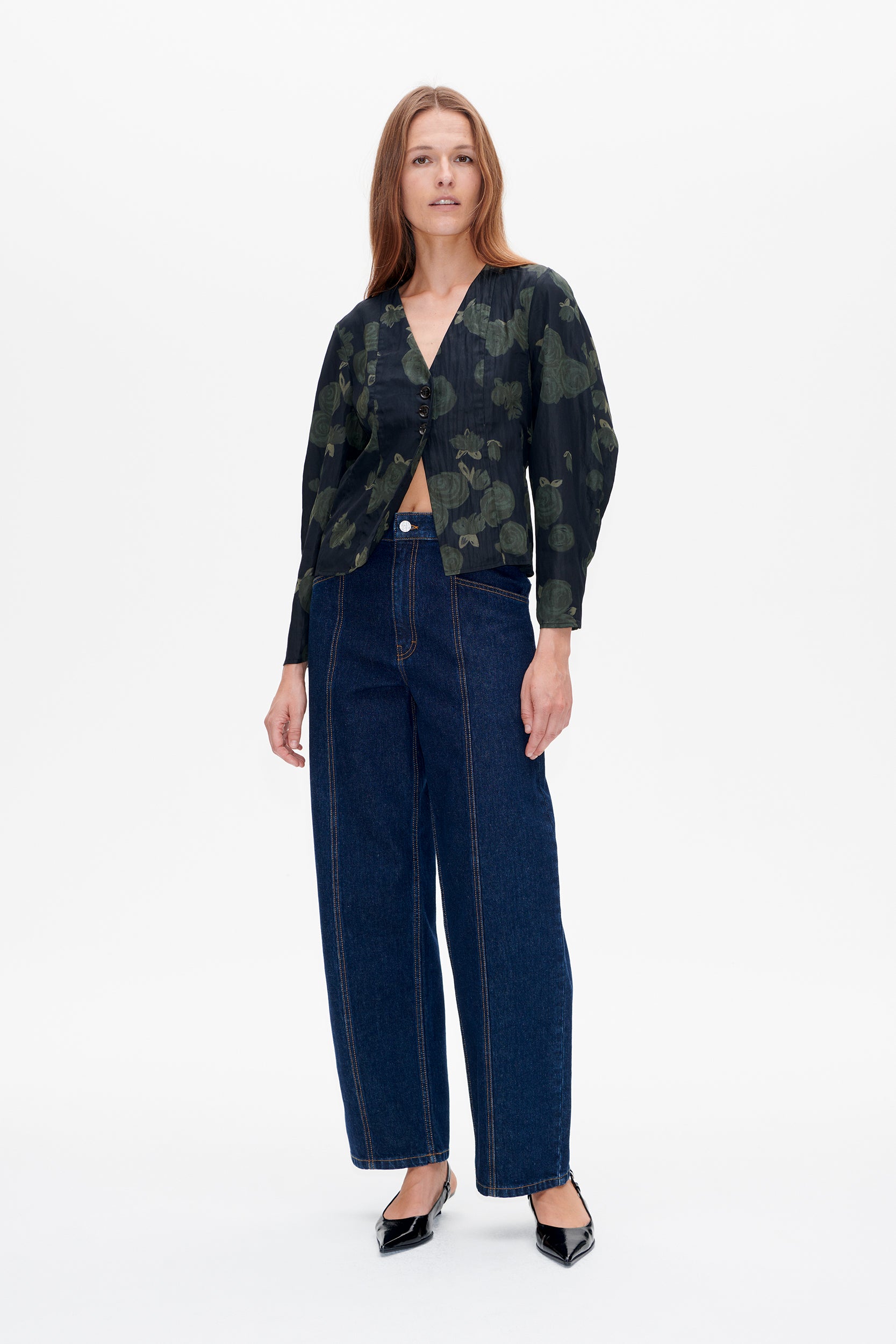 Image of MILLEA SHIRT | Forest Night Rose