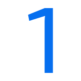 Icon of the number one