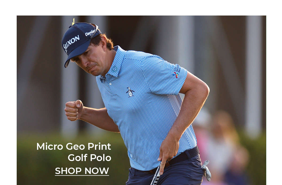 Shop the Micro Geo Print Golf Polo