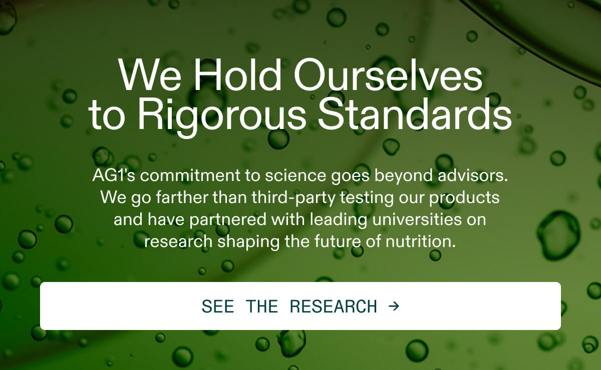 We hold ourselves to rigorous standards