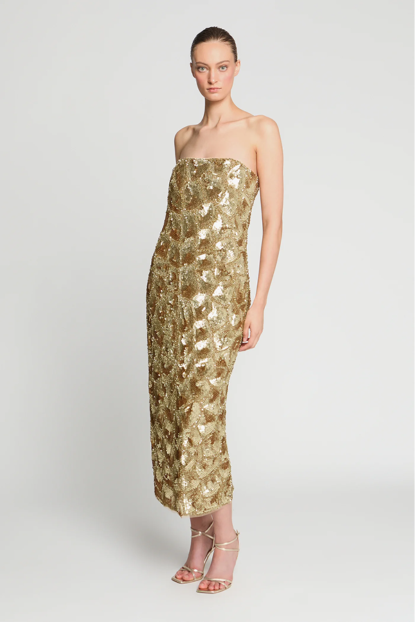 Singrid Beaded Midi Dress