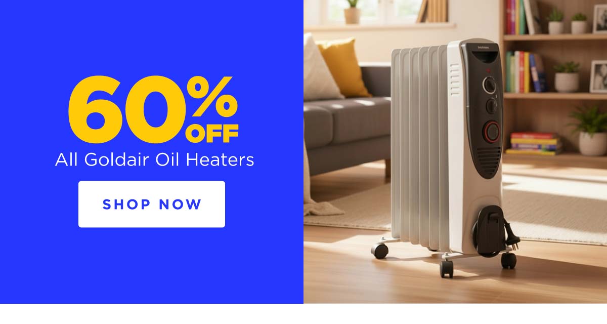 60% off All Goldair Oil Heaters