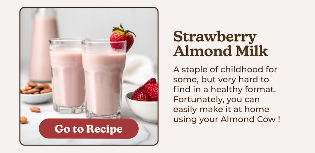 Strawberry Almond Milk Recipe