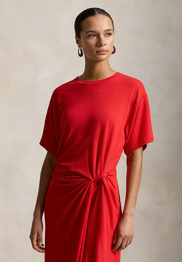 Twist-Detail Tee Dress