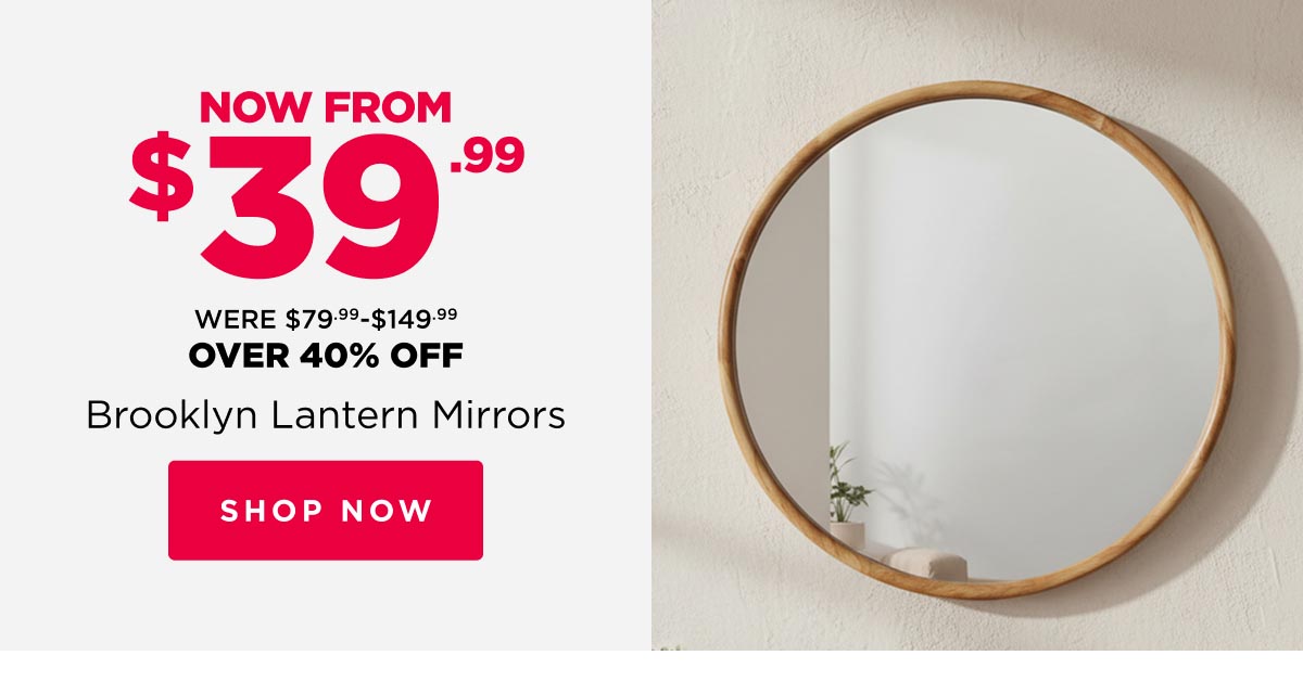Over 40% Off Brooklyn Lantern Mirrors 