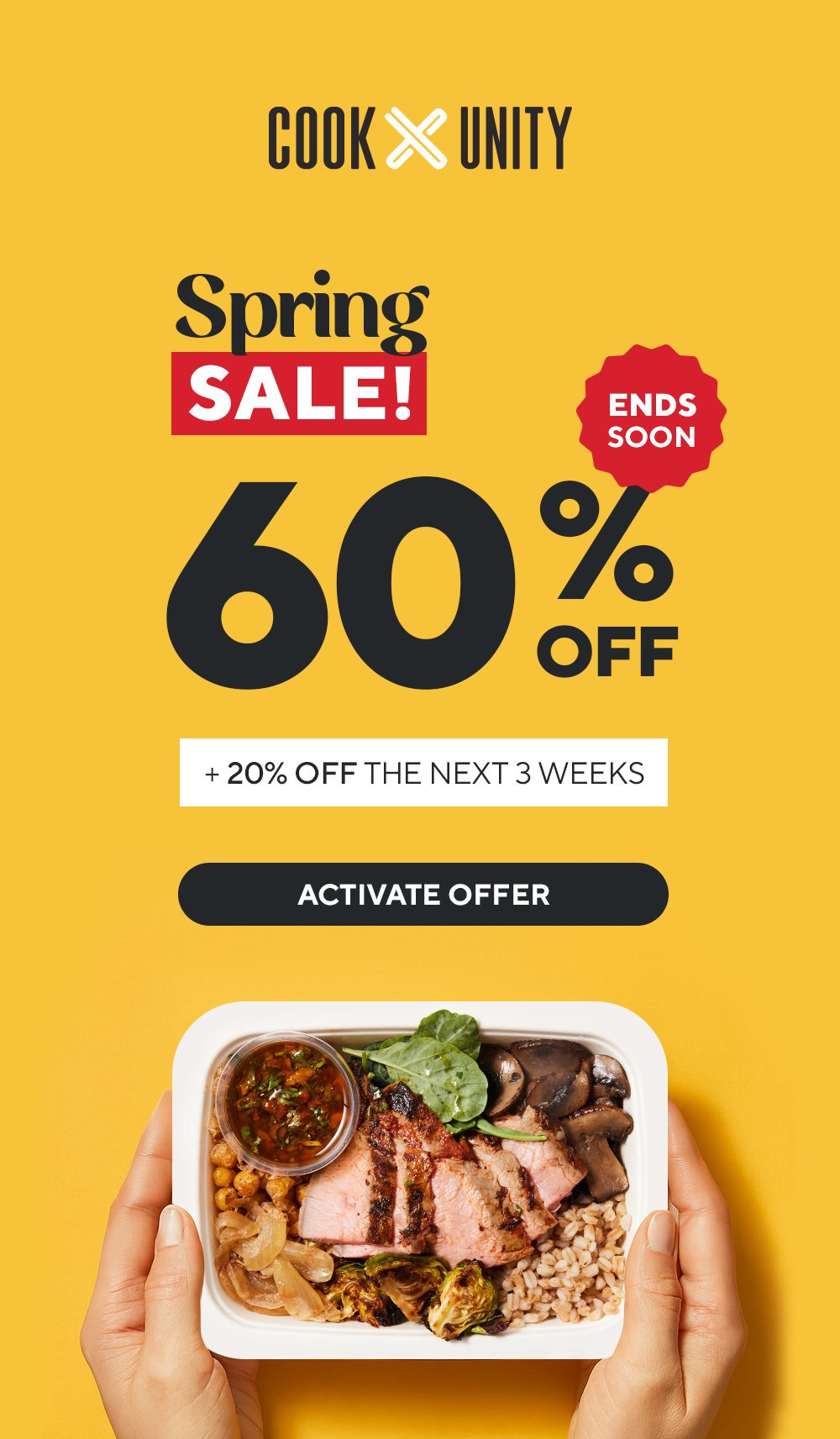 60% off + 20%